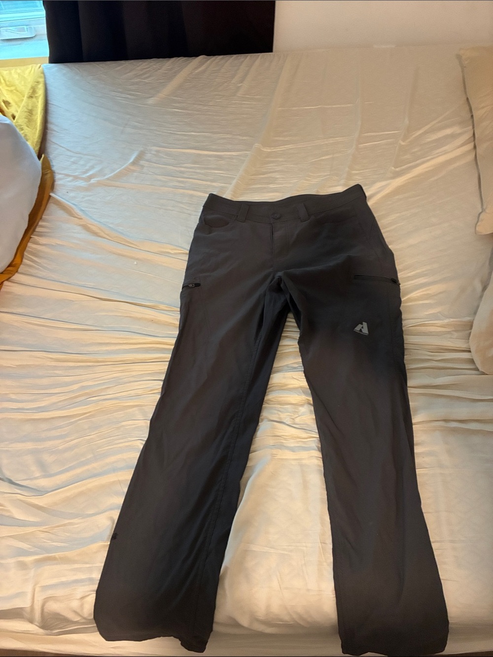 Eddie Bauer Black Straight-Leg Outdoor Pants